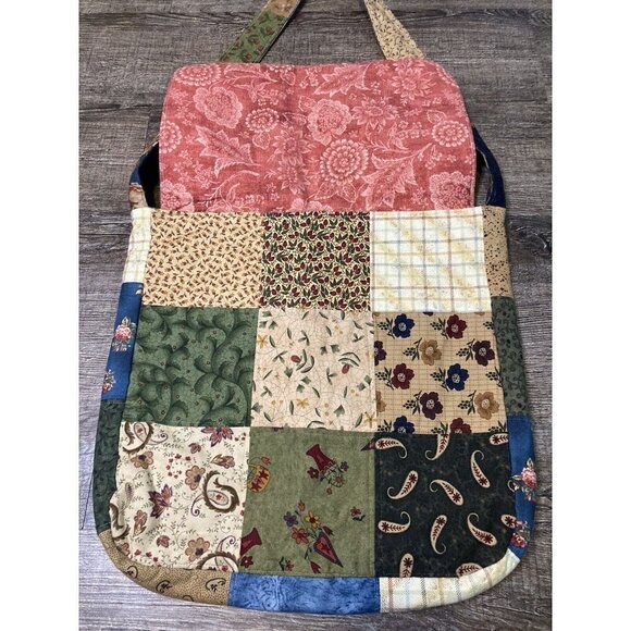 Hippie Crossbody Shoulder Bag Purse Patchwork Floral Paisley - Picture 3 of 5